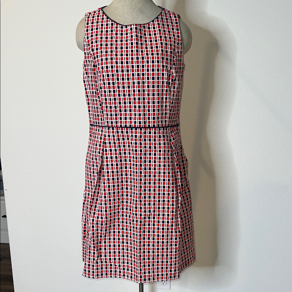 Tommy Hilfiger Red White and Blue Sleeveless Sheath Dress